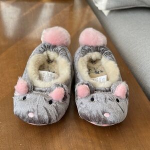 Mini Biden Gray and Pink Mouse Slippers size 25